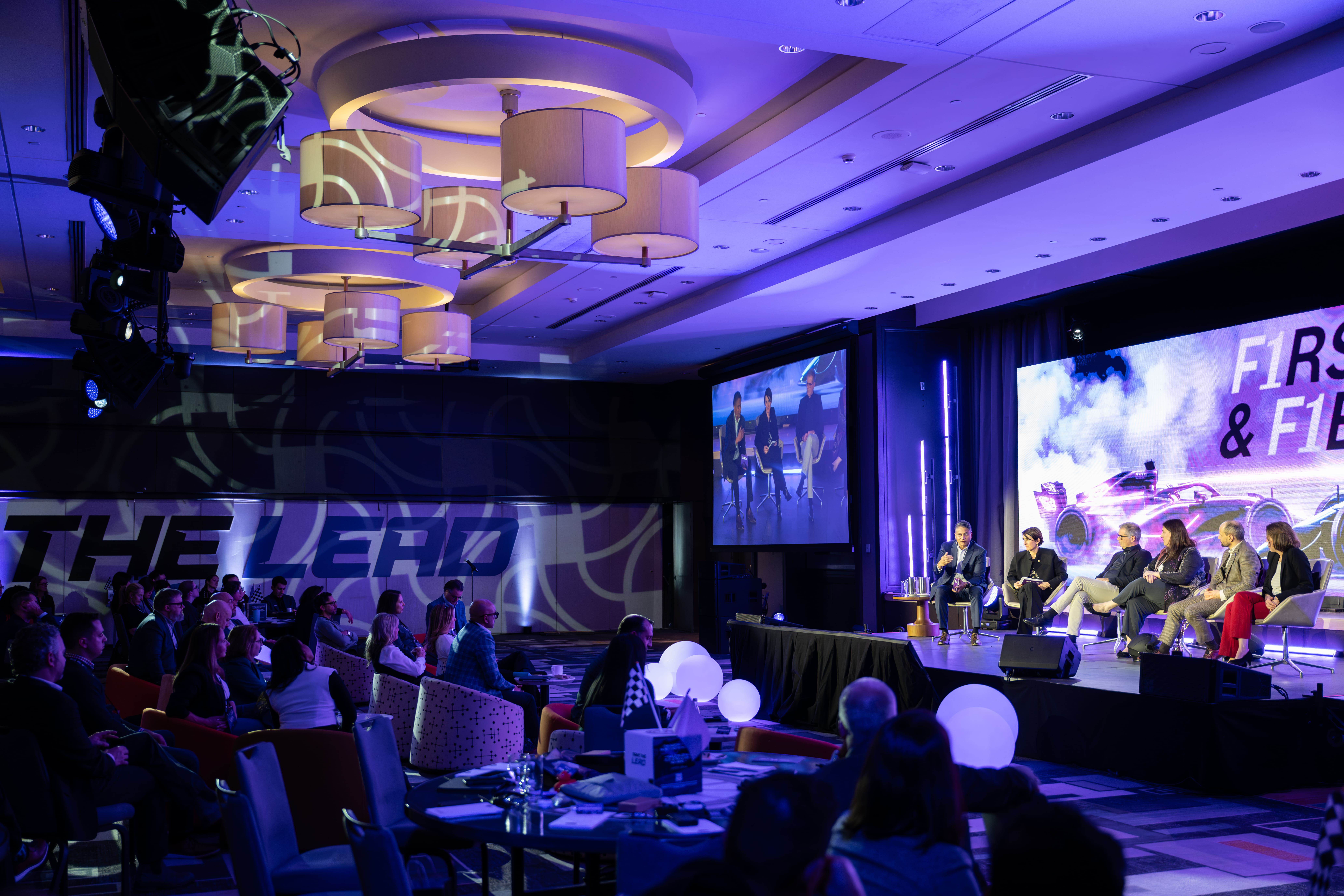 MWC24 stage setup with REALITY branding and camera